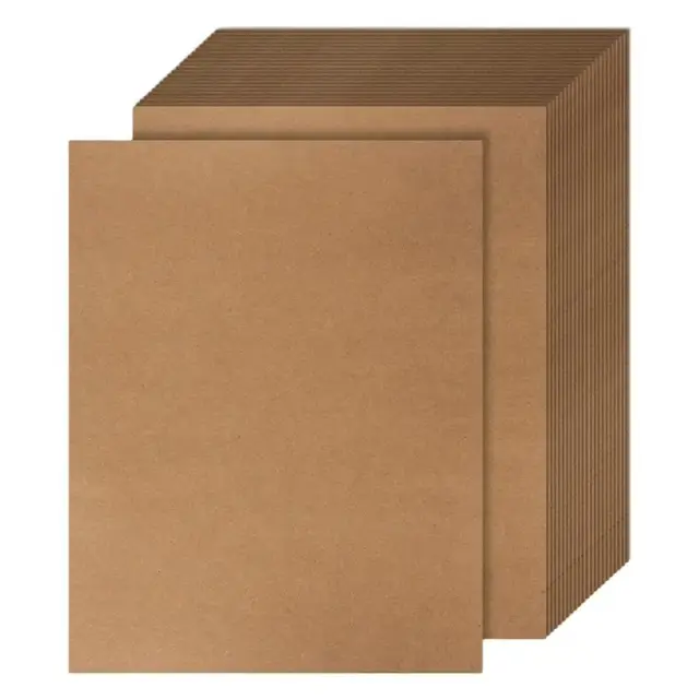 Cartões de Papel Kraft Heavy Duty Imprimíveis em Branco - 100 Folhas A6 para Impressora