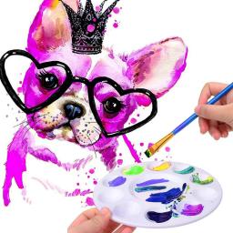 Bandeja de mistura de tinta, 15 peças, 11 paletas, pigmento, pintura, bandejas coloridas, placa de fixação de aquarela, guache, criança - Image 2