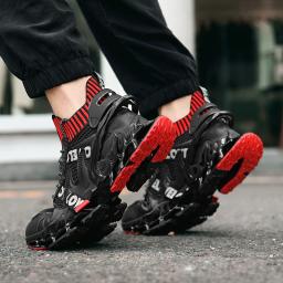 Sapato Masculino Tênis Masculinos, Casuais, de Luxo, Confortáveis, Tênis de Treinamento, Respiráveis, Estilo Mocassim, de Corrida - Image 5
