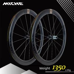 Miche série c bicicleta de estrada leve carbono falou estrada conjunto roda freio a disco hg torre base conjunto roda - Image 1