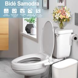 SAMODRA-Pulverizador não elétrico do bidé do bocal duplo, assento do toalete, acessórios do banheiro, chuveiro higiênico, mão direita e esquerda - Image 6