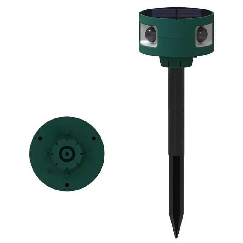 Sensor de movimento infravermelho solar detector de alarme à prova dwaterproof água ao ar livre repelente animal alarme segurança 129db cão latido tiros som - Image 1