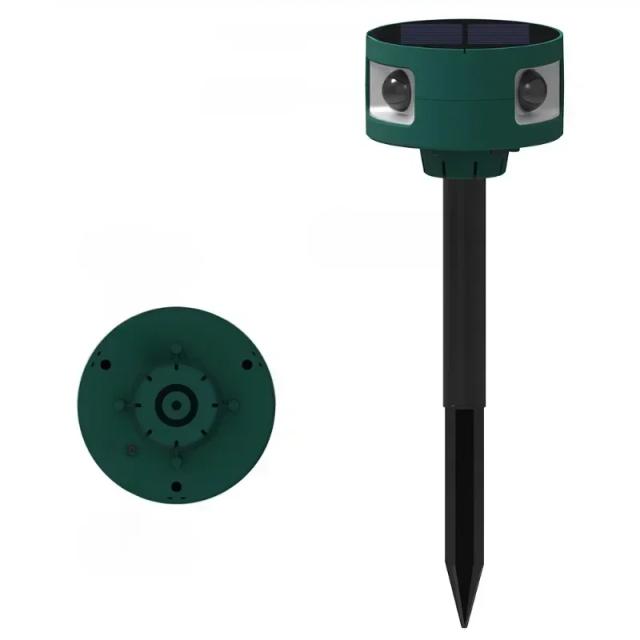 Sensor de Movimento Solar Alarme 129dB Prova d'Água Repelente de Animais