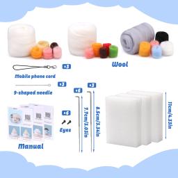 Kits agulha feltragem com ferramentas para iniciantes e adultos, boneca fazendo suprimentos - Image 4