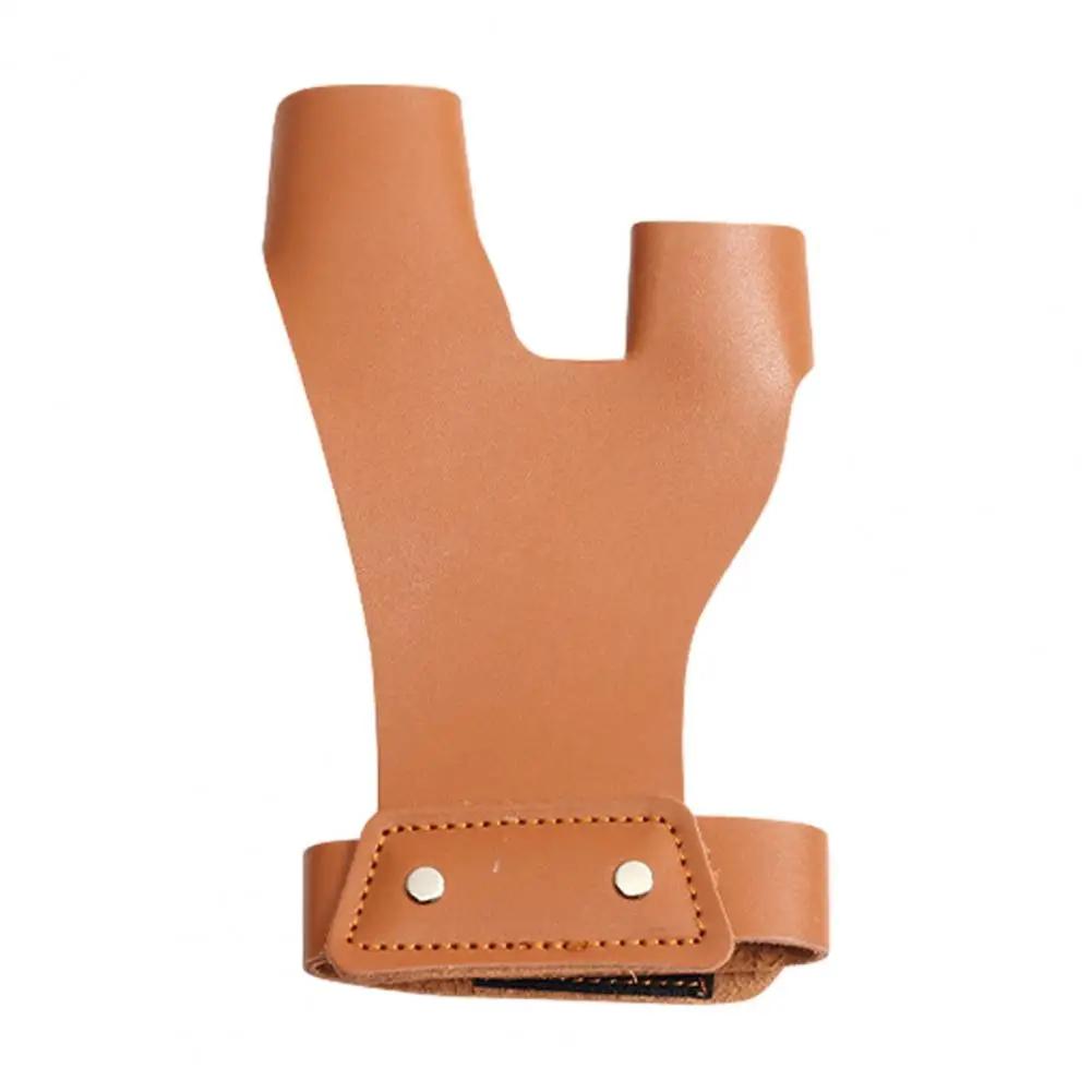 Ao ar livre tiro com arco luva, durável arco handguard, falso couro mão guarda, protetor de dedo para jovens e adultos - Image 1