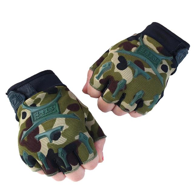 Luvas de Escalada para Crianças com Dedo Curto - Novo Modelo para Exercícios na Montanha