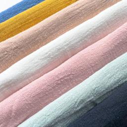45x125cm colorido fino linho algodão crepe slub enrugado sluby tecido orgânico natural linho cambric diy costura acessório de roupas - Image 5