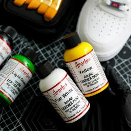 Angelus-Tinta acrílica para couro, feita sob medida, tênis de mão, pintada, bolsa de grafite, sapatos, sem desbotar, 118ml, 4oz - Image 3