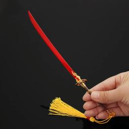 NARAKA: Arma do Jogo BLADEPOINT, Anime Circundante, Professor de Yin Yang, Faca Demoníaca Vermelha, Liga de Zinco, Brinquedos Decorativos 22cm - Image 3