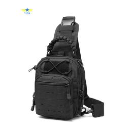 Bolsa de Ombro de Nylon Tático, Mochila Peito Único, Compacta para Esportes ao Ar Livre, Caça Aventura, Alta Qualidade - Image 1
