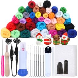 MIUSIE-Kit Multicolor De Feltragem De Agulha, Ferramentas De Feltragem De Lã, Conjunto De Agulha De Feltro Artesanal, Materiais De Tecido, Acessórios, Embalagem - Image 1