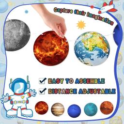 Espaço planeta banner sistema solar planeta banner espaço decorações de festa para primeiro viagem ao redor do sol decorações de aniversário - Image 3