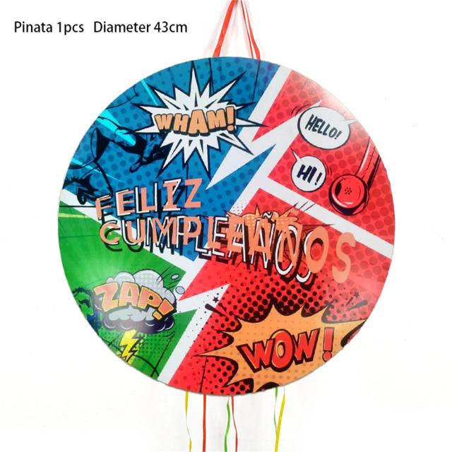 Pinha Super-Herói para Meninos e Meninas - Decoração de Festa de Aniversário DIY, 1 Peça/Lote
