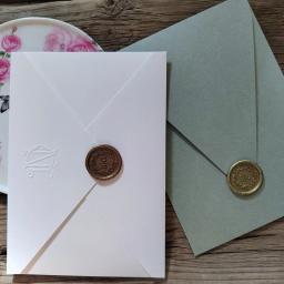 Selos de cera adesivos personalizados, adesivos de cera personalizados, selo para envelopes, embalagem de presente decoração, casamento, aniversário, Natal - Image 3