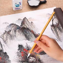 Yidege-tinta branca caligrafia chinesa tinta especial, pintura em branco destaques folhas, cópia Escritura escova água - Image 5