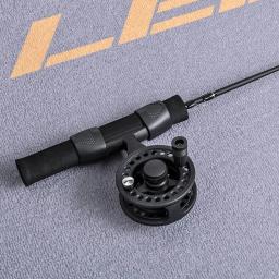 Leo 51cm vara de pesca carretel conjunto combinado vara de pesca portátil com carretel ultra-curto antiderrapante aperto equipamento pesca pescador engrenagem - Image 4