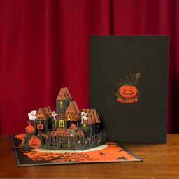 Halloween 3d pop up cartões de felicitações para crianças festa - Image 6