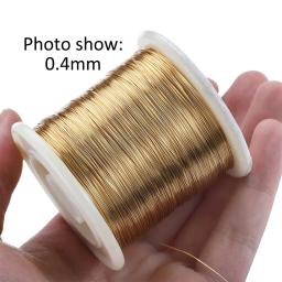 Fio de cobre para fazer jóias DIY, pulseira e brincos artesanato suprimentos, acessórios de jóias, grânulos materiais, atacado, 1 rolo - Image 5