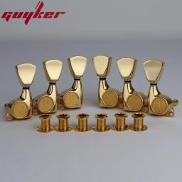 Guyker-Cabeças de máquina de guitarra para guitarra elétrica, selado afinação chave Pegs, Tuners trapézio botão definido para LP SG, 3R3L, 1:21 - Image 2