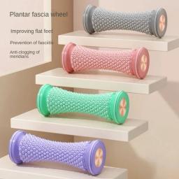 Mini massageador de pés rolo de massagem yoga bola de massagem plantar fáscia rolo relaxamento muscular cuidados plástico manual massageador de pés - Image 2