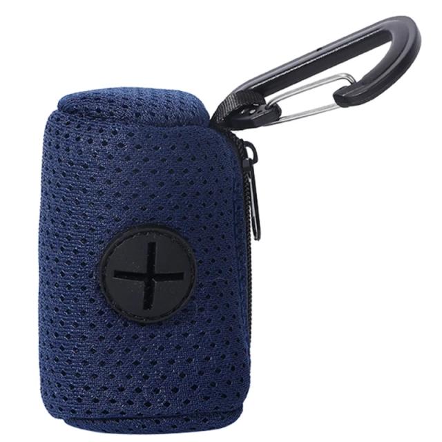 Suporte prático para dispensador de sacos de cocô de cães, ideal para caminhadas ao ar livre