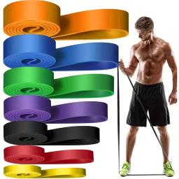 Banda Elástica Multi-Purpose Heavy-Duty, Treinamento de Fitness, Resistência, Alongamento, Círculo Grosso, Yoga, 175-250lbs - Image 1