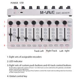 MIDI controlador misturando console, bateria de conexão BT, fonte tipo C, controlador USB, Mixer para a maioria dos instrumentos eletroacústicos - Image 5