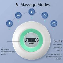 Mini pistola de massagem portátil, massageador muscular, 6 modos de ajuste para pescoço, ombro e costas, massagem para relaxar o corpo - Image 3