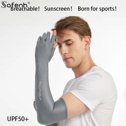 Luvas de proteção solar UV masculinas, mangas compridas, luvas de ciclismo, capa de mão, verão, legal, motociclista, direção, novo - Image 2