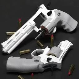 Arma de liga longa para crianças, Brinquedo de simulação de bala macia, Can Fire Gun, Presente de aniversário ao ar livre, Zp5 Magnum 357 para meninos - Image 1