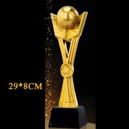 Troféu De Resina Personalizado Para Lembranças De Esportes De Academia, Prêmios De Ouro, Lembrança Banhada A Ouro, Taça De Artesanato, 28 cm, 30cm, 1Pc - Image 5