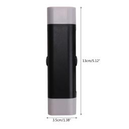 Limpador cordas guitarra cabeça dupla, removedor ferrugem com lubrificantes escova, cordas para limpeza baixo, - Image 5