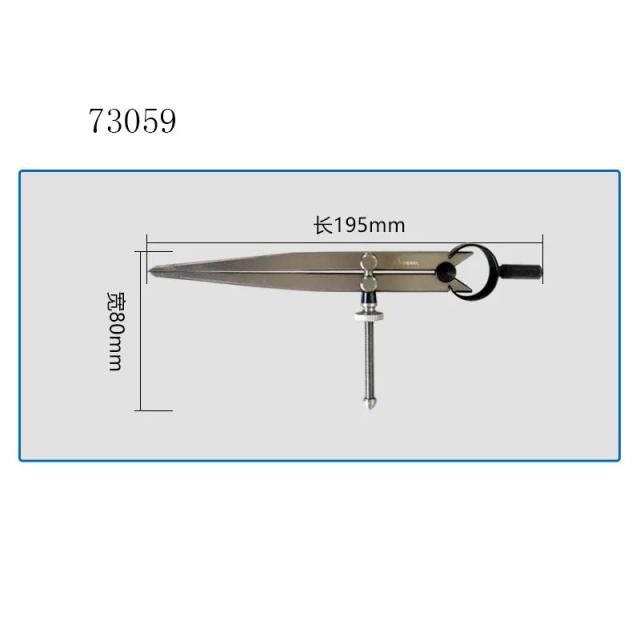 Divisor de Aço Industrial SHINWA com Medidor de Primavera e Bússola de Desenho - Disponível em 15cm e 20cm