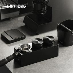 MHW-3BOMBER 51/53/58mm Tamper & Distribuidor de café com tapete de compactação Escova de limpeza Espresso Tamper Set Home Barista Acessórios - Image 2