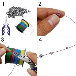 205 pçs pesos de pesca chumbadas kit chumbo split shot linha de pesca chumbadas 5 tamanhos removível ovo chumbo variedade acessórios - Image 4