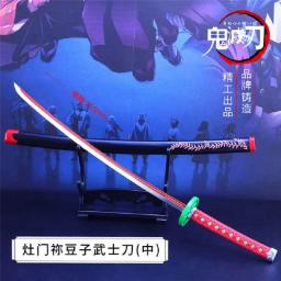 Real Katana Demon Slayer Espadas, Metal Simulação, Kimetsu No Yaiba Anime, Manga Brinquedos, Espadas, Decoração de quarto - Image 3