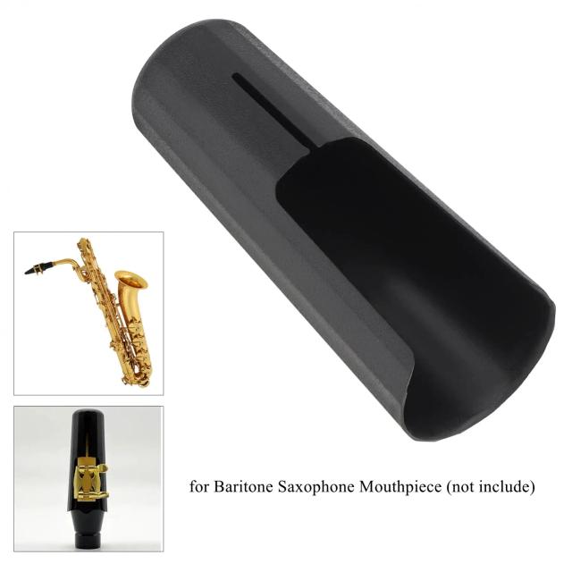 Barítono-Bocal de Plástico ABS com Tampa Protetora - Acessório Essencial para Saxofone