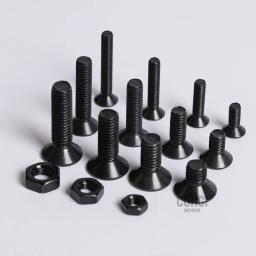 Soquete Cabeça Chata Parafuso Kit, Grau Preto 10,9 Porcas Sextavadas, Parafusos Esescareados, Conjunto De Variedade, M2, M2.5, M3, DIN7991, 200, 340, 360 Pcs - Image 4