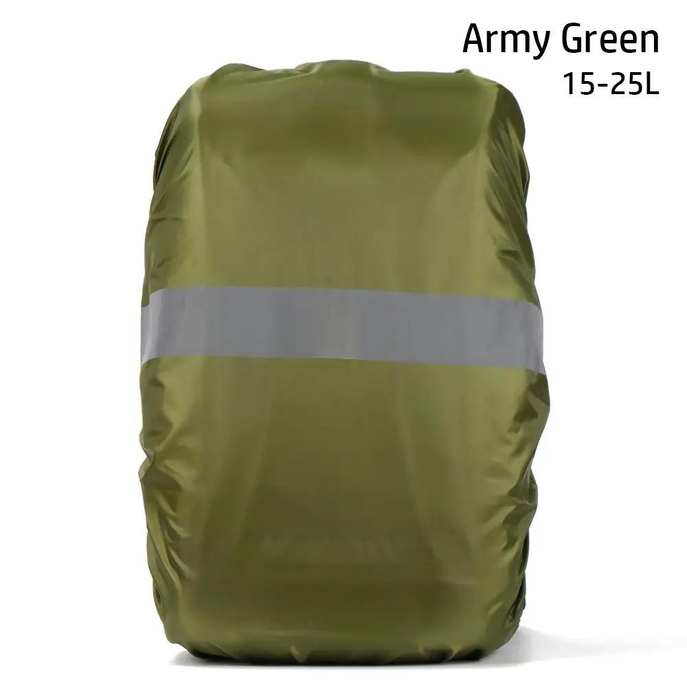 Capa de chuva mochila reflexiva Saco à prova de poeira Impermeável Tecidos impermeáveis Ao ar livre, ciclismo, camping, mochila para caminhadas Pacote de viagem - Image 1