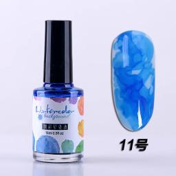 Aquarela esmaltes arte decoração, tinta DIY florescendo gel, mancha de fumaça, verniz manicure, efeito mármore, 15ml - Image 6