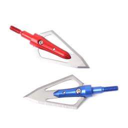 12pcs aço inoxidável cabeça da seta 2 lâminas broadheads dicas de ponta de flecha de caça de grãos 100 para arco e flecha composto - Image 4