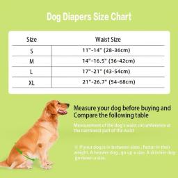 Fralda de cachorro anti mancha, calça menstrual leve com estampa dos desenhos animados, barriga elástica lavável para pet, envoltórios masculinos para cães - Image 6