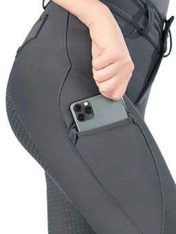 Mxllina botão zíper calças de equitação mulheres leggings equestres calças competição completa silicone esportes collants equipamentos - Image 3