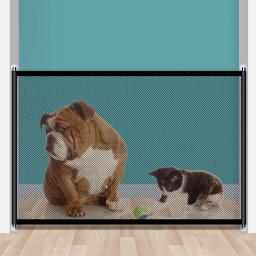 Cerca Pet portátil para cão e gato, Isolamento dobrável, Proteção de isolamento, Malha respirável, Segurança Pet - Image 2