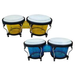 Educacional Africano Hand Drum Set para crianças, percussão Bongos, presentes de aniversário, crianças e adultos, iniciantes, 6 polegadas, 7 polegadas - Image 3