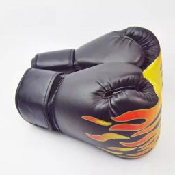 Luvas de boxe ajustáveis confortáveis para homens, soco, sparring, luvas de luta, protetor de mão preto, adulto, 1 par - Image 3