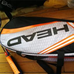 Saco De Raquetes De Tênis De Cabeça, Mochila De Grande Capacidade, Badminton Gymbag, Saco De Raquete De Squash com Sapatos Separados, 3-6 Peças - Image 6