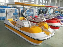 Canoa inflável e caiaque pesca barco com pedal, pedal elétrico, fibra de vidro, água bicicleta, luxo - Image 2