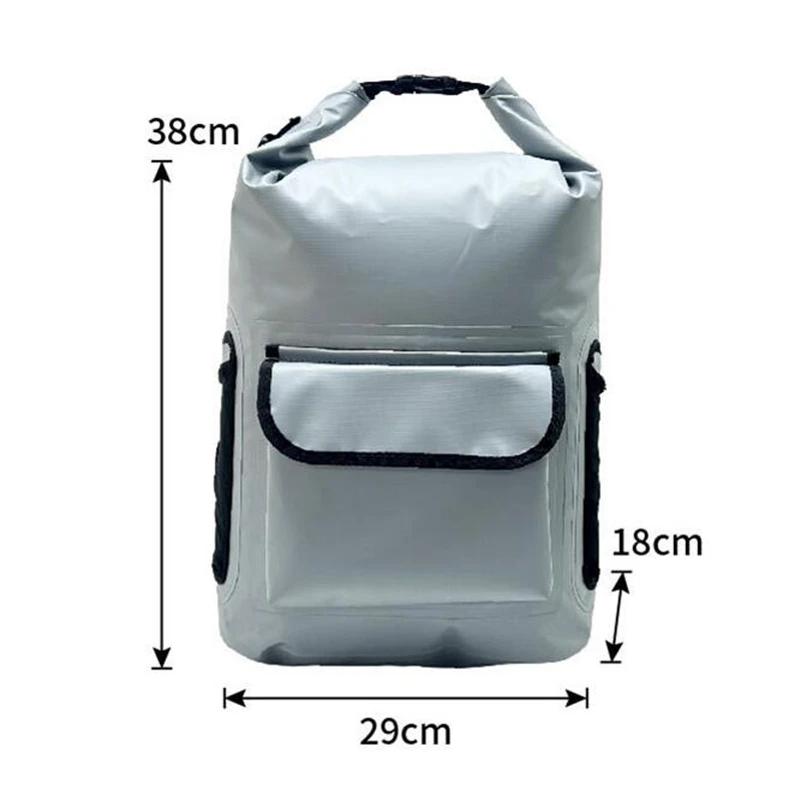 Mochila de pesca ao ar livre à prova d'água material PVC praia surf bolsa de ombro Y238 - Image 1