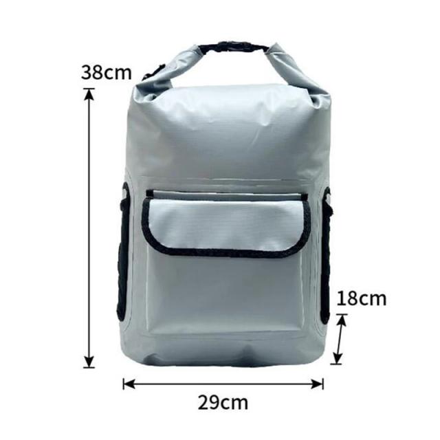 Mochila de Pesca Impermeável em PVC para Praia e Surf - Bolsa de Ombro Y238